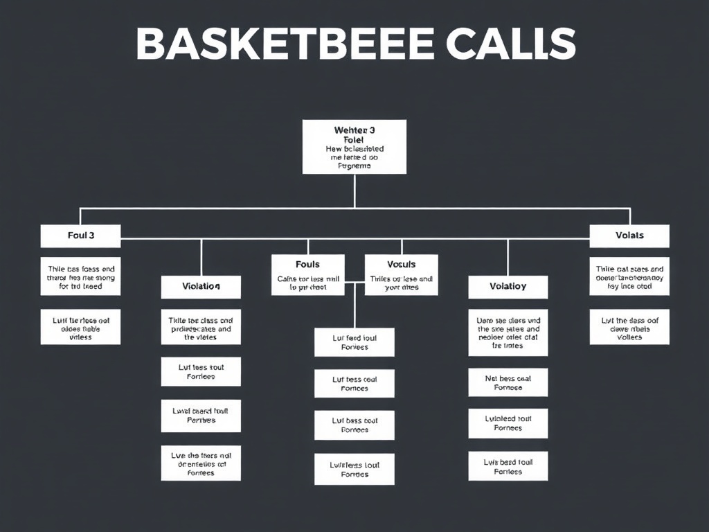 농구 심판 판정이 파울과 바이얼레이션으로 분류되는 구조도