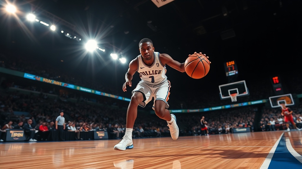 선수가 공을 들고 이동하거나 드리블 규칙을 위반하는 장면